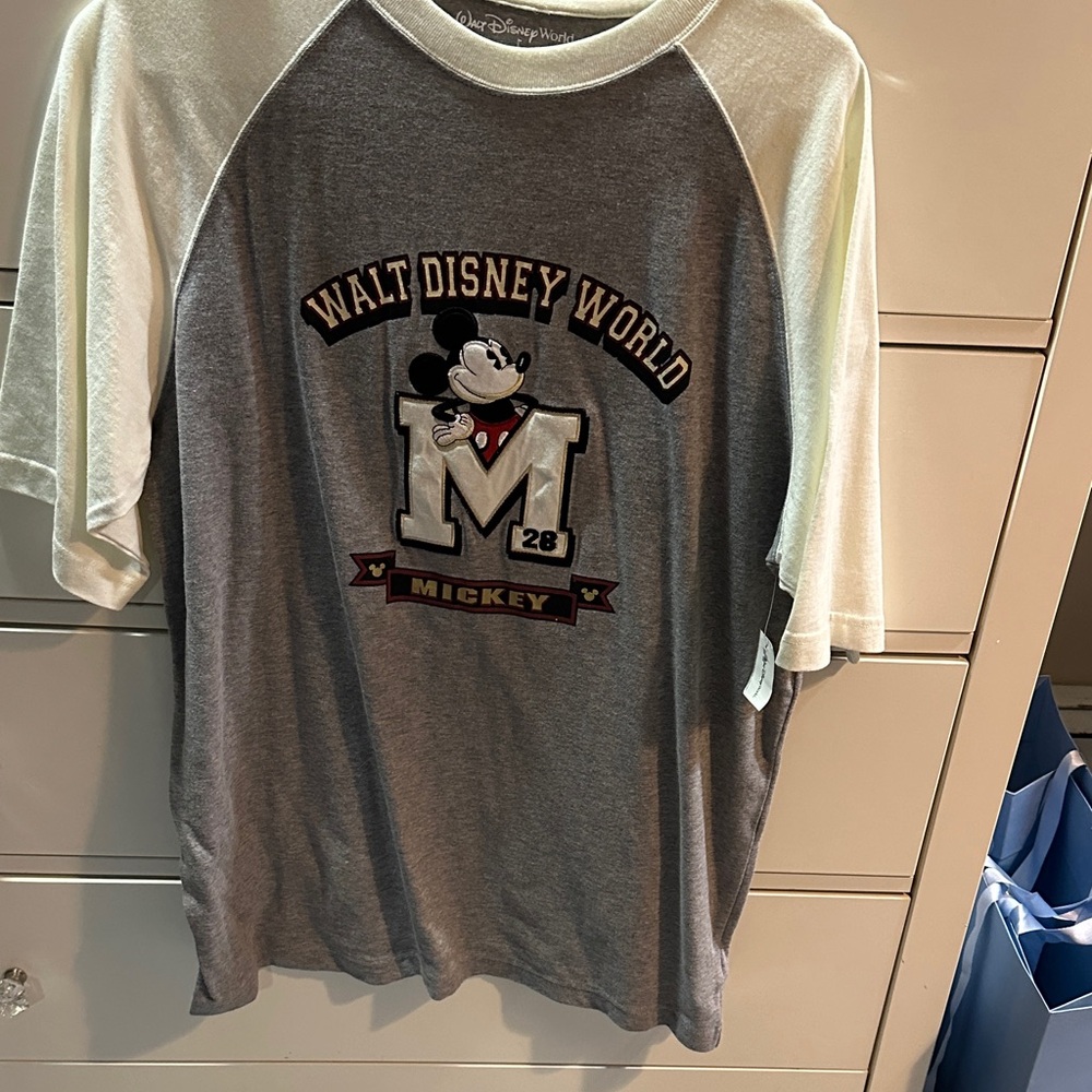 Disney Gray and Cream T-Shirt